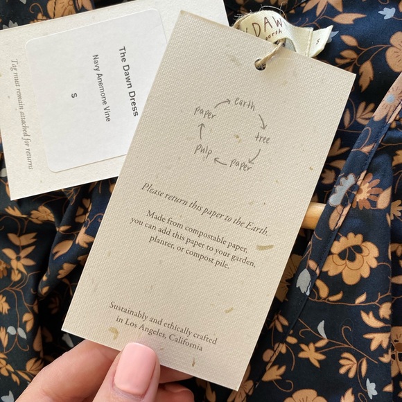 *Sold* Christy Dawn Dress in Navy Anemone - Picture 11 of 12